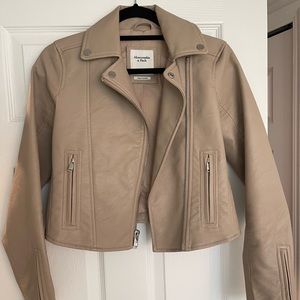 ABERCROMBIE & FITCH Vegan leather jacket